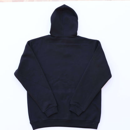 Black DUO Classic Hoodie with minimalist design featuring the Duo logo, perfect for casual wear